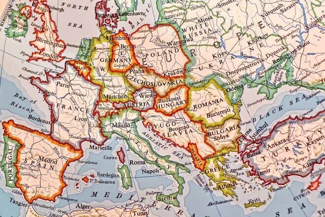 Map of Europe. Credit: Pixabay.