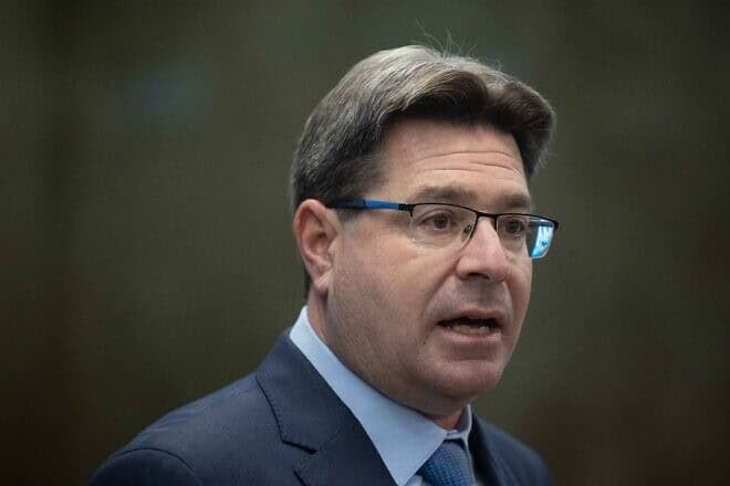 Ofir Akunis at the Prime Minister's Office in Jerusalem, on Jan. 29, 2023. Photo by Yonatan Sindel/Flash90.