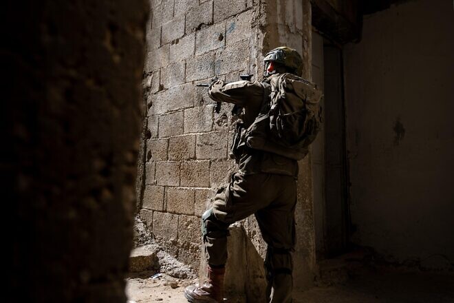 An Israeli soldier in Tulkarem on March 6, 2025. Credit: IDF.