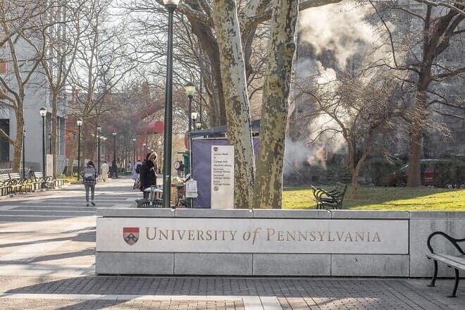 University of Pennsylvania campus in Philadelphia, Pa., on March 1, 2024. Credit: ajay_suresh via Wikimedia Commons.