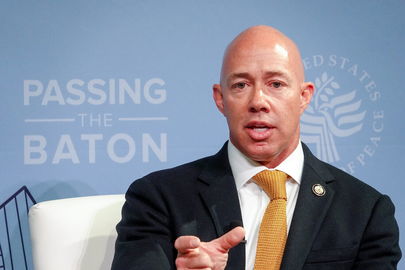 Rep. Brian Mast (R-Fla.) speaks at a U.S. Institute of Peace event titled “Passing the Baton 2025,” Jan. 14, 2025. Credit: USIP via Creative Commons.
