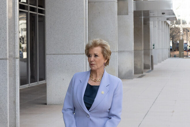 Linda McMahon, U.S. secretary of education, on her first day on the job, March 4, 2025. Credit: U.S. Department of Education.