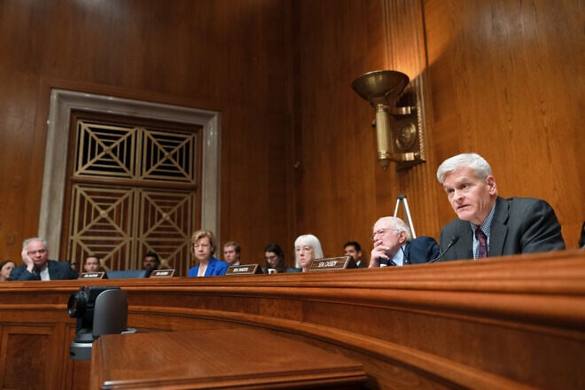 A hearing on "Antisemitic Disruptions on Campus" of the Senate Committee on Health, Education, Labor and Pensions, March 27, 2025. Credit: Ryan Donnell/U.S. Senate Photographic Services.