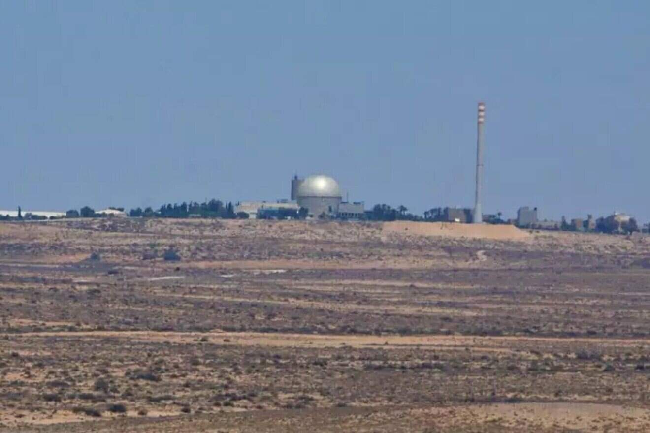 The nuclear research facility near Dimona in the eastern Negev. Photo by Moshe Shai.