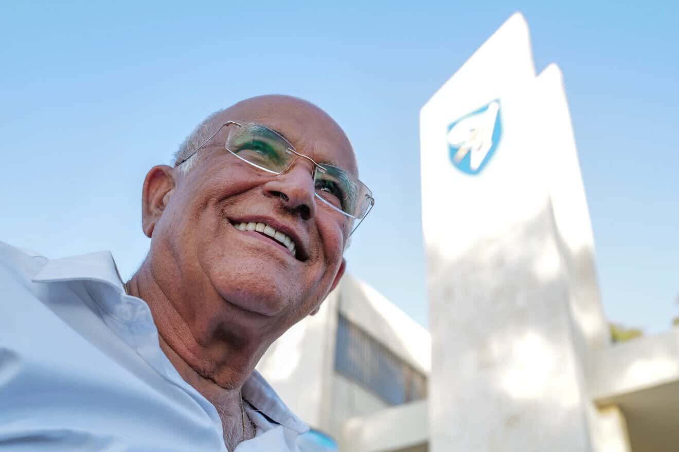 Avigdor Kahalani attends the 50th anniversary ceremony for the 1973 Kippur War on July 12, 2023. Photo by Michael Giladi/Flash90.
