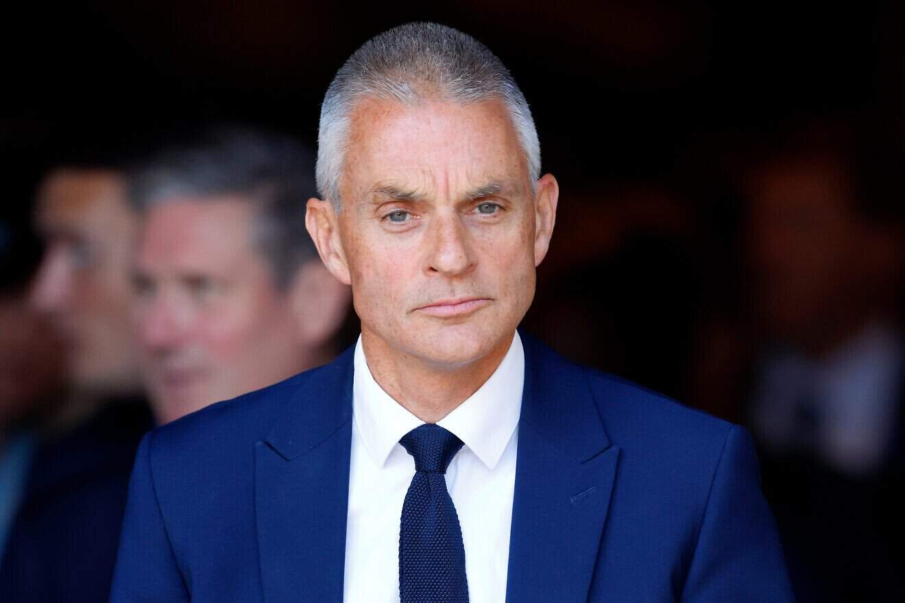 Tim Davie, director-general of the BBC, attends a service to celebrate the 75th anniversary of the National Health Service at Westminster Abbey in London, July 5, 2023. Photo by Max Mumby/Indigo/Getty Images.