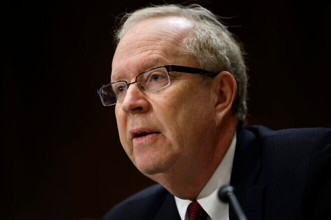 Reed Rubinstein, nominee to be legal adviser at the U.S. State Department, testifies during his Senate Foreign Relations Committee confirmation hearing at the Dirksen Senate Office Building on March 25, 2025 in Washington. Photo by Kevin Dietsch/Getty Images.
