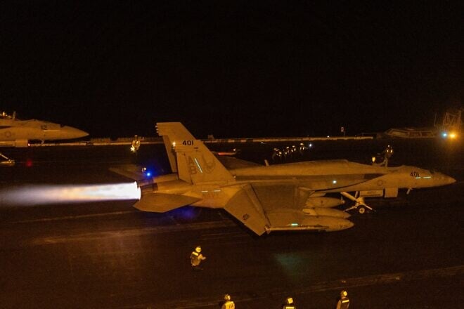 U.S. Central Command operations against Iran-backed Houthi terrorists in Yemen on March 15, 2025. Credit: CENTCOM.