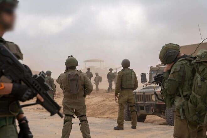 Israel Defense Forces soldiers in the Gaza Strip, March 19, 2025. Credit: IDF.