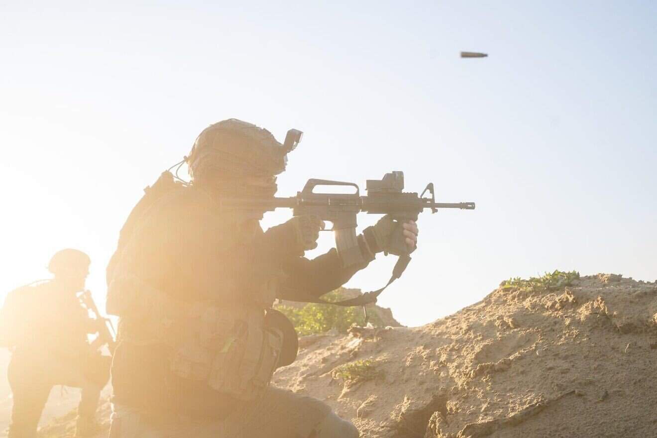 An Israeli soldier during military activity in the Rafah area of southern Gaza on March 23, 2025. Credit: IDF.
