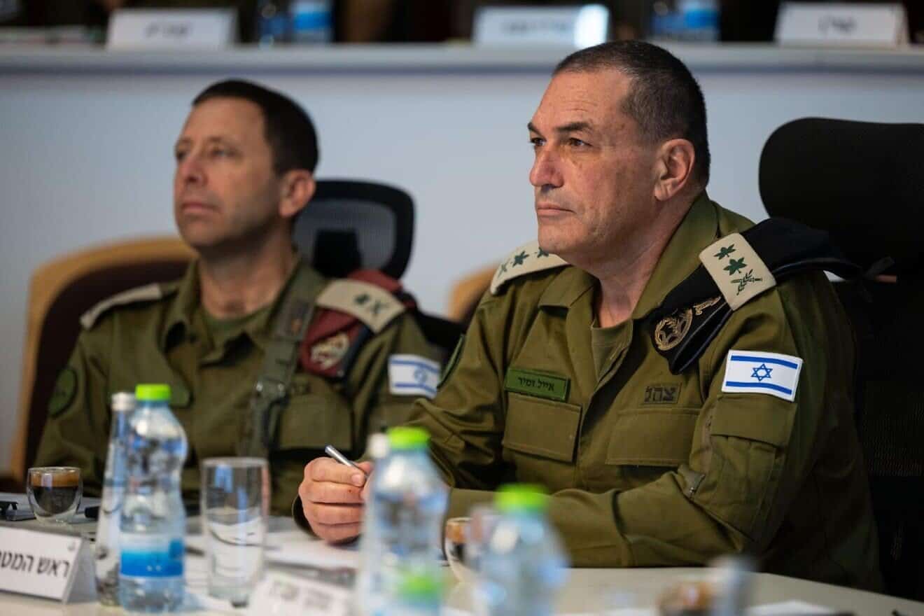 IDF Chief of Staff Lt. Gen. Eyal Zamir holds an operational situational assessment in Judea and Samaria, on March 19, 2025. Credit: IDF.