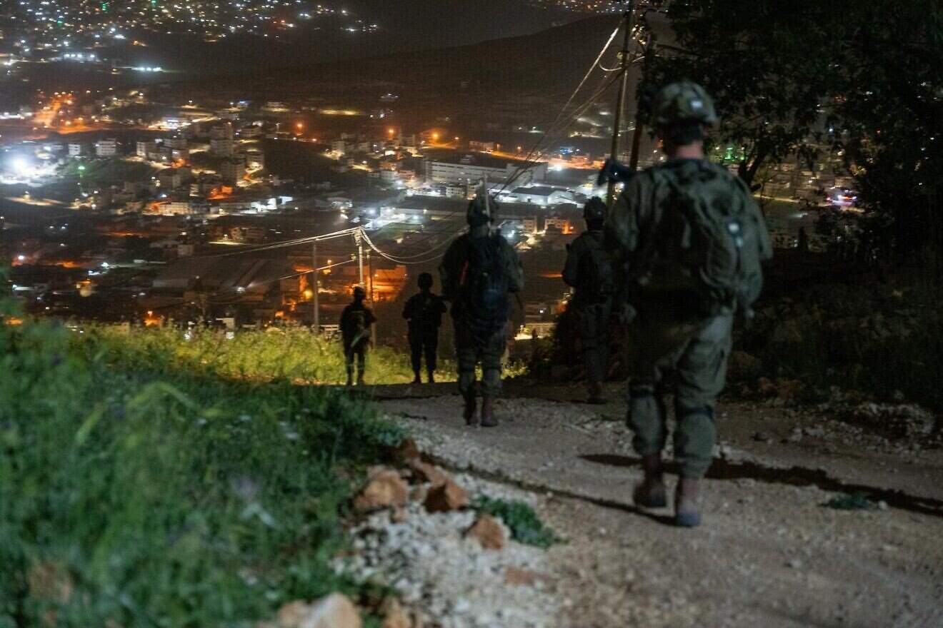 Israeli soldiers during recent operational activity in Judea and Samaria in a photo published on April 11, 2025. Credit: IDF.