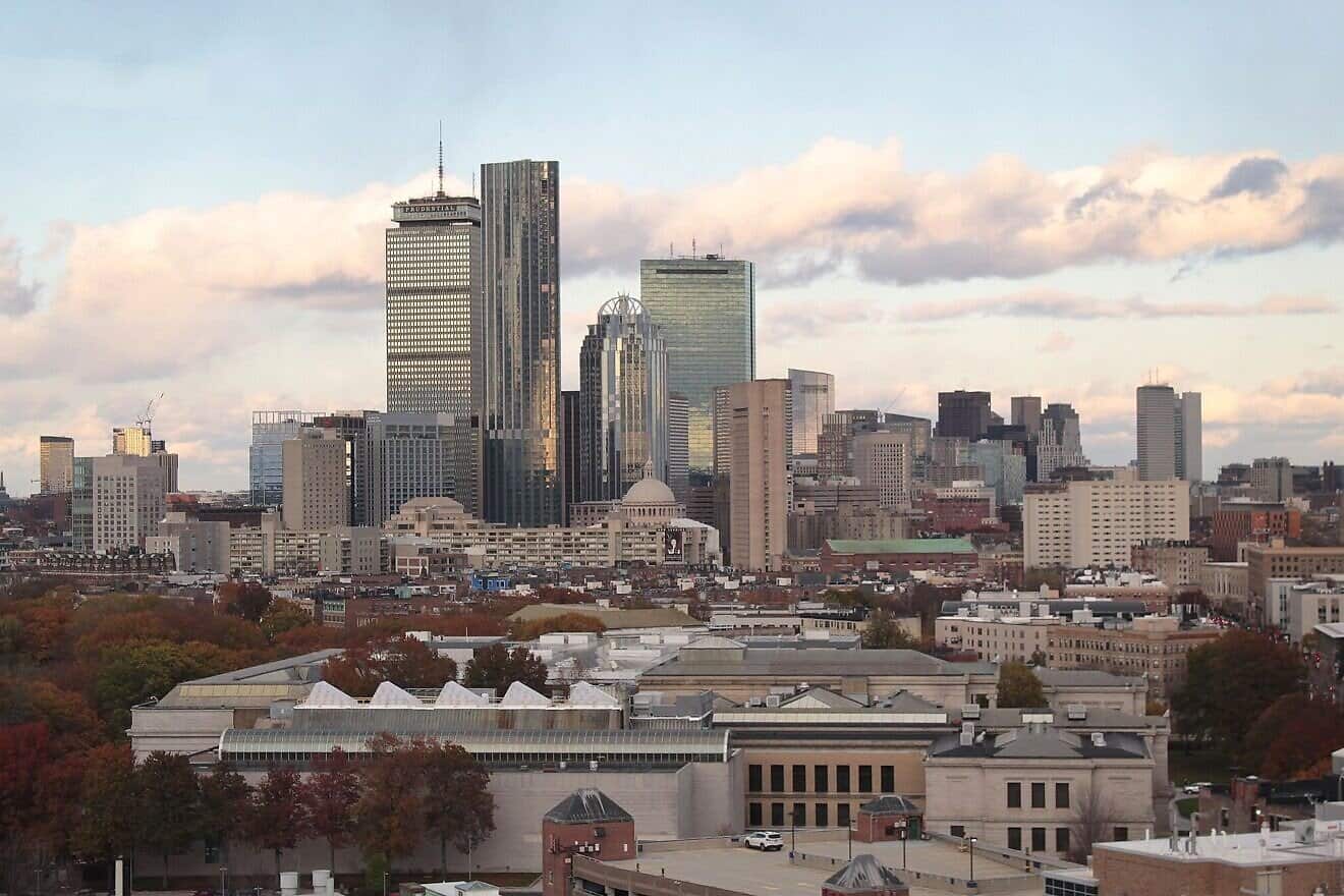 Skyline of Downtown Boston, Mass., Nov. 8, 2019. Credit: SounderBruce via Wikimedia Commons.