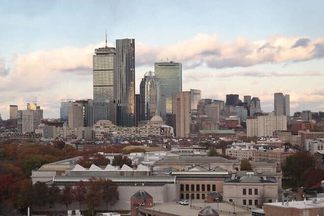 Skyline of Downtown Boston, Mass., Nov. 8, 2019. Credit: SounderBruce via Wikimedia Commons.