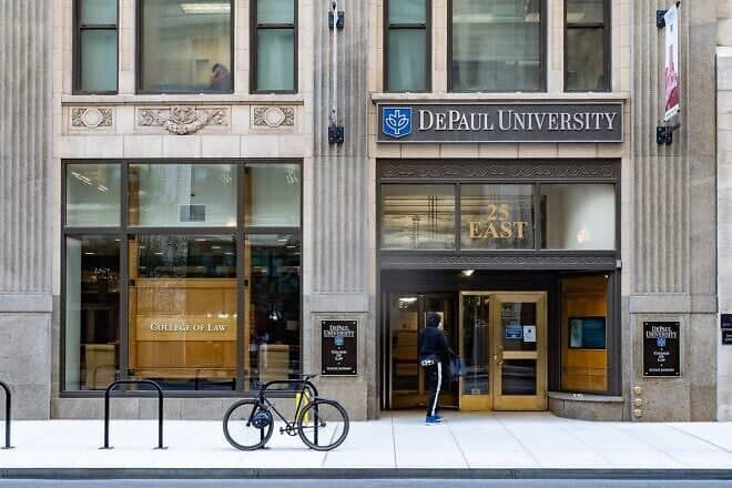 DePaul University's College of Law in Chicago, Sept. 30, 2021. Credit: ajay_suresh via Wikimedia Commons.