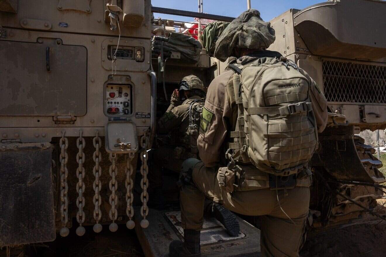 Soldiers from the IDF's 36th Division are seen during recent operational activity in the Gaza Strip, in a photo published on April 5, 2025. Credit: IDF.
