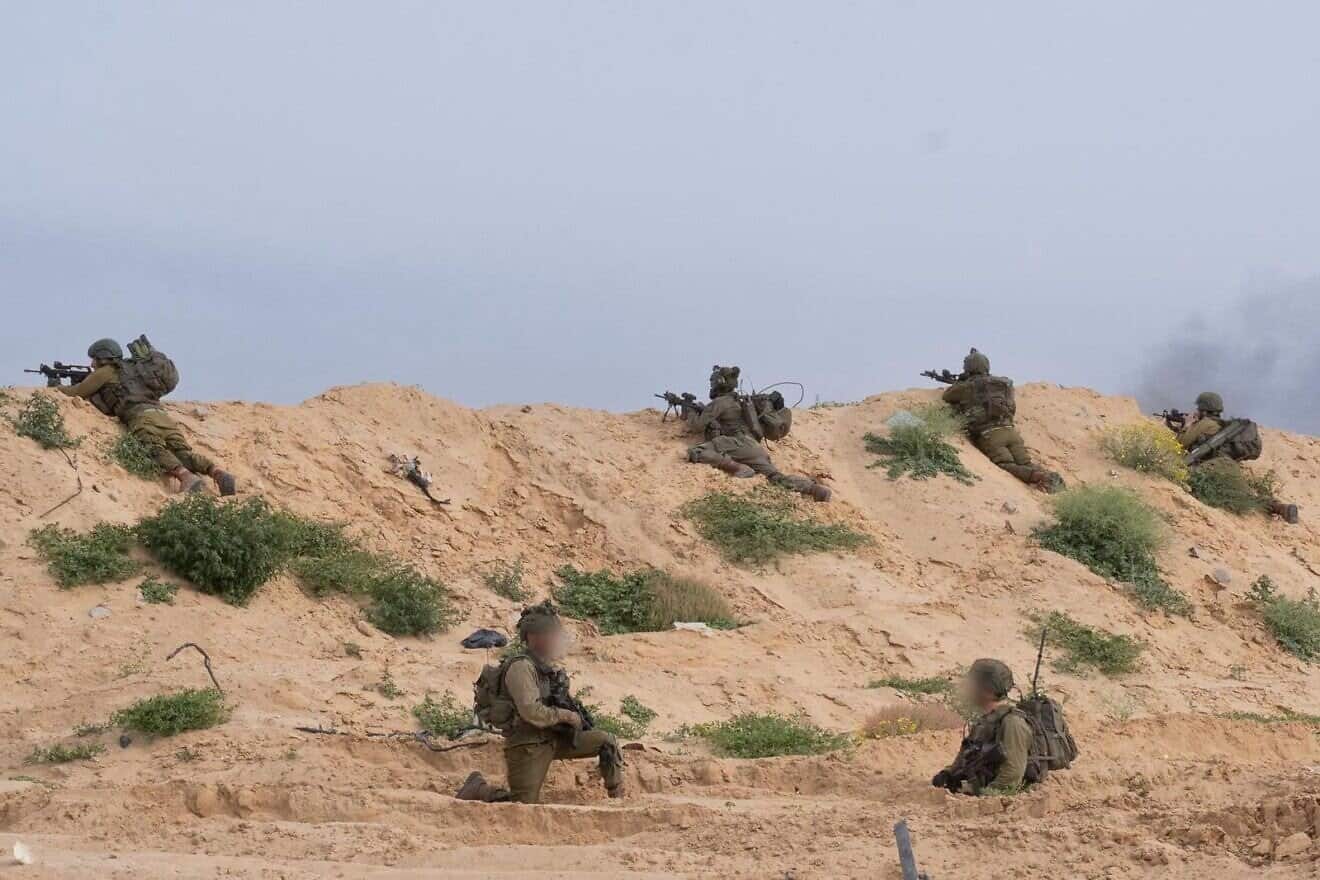 Israeli forces during recent operational activity in the Gaza Strip, April 11, 2025. Credit: IDF.