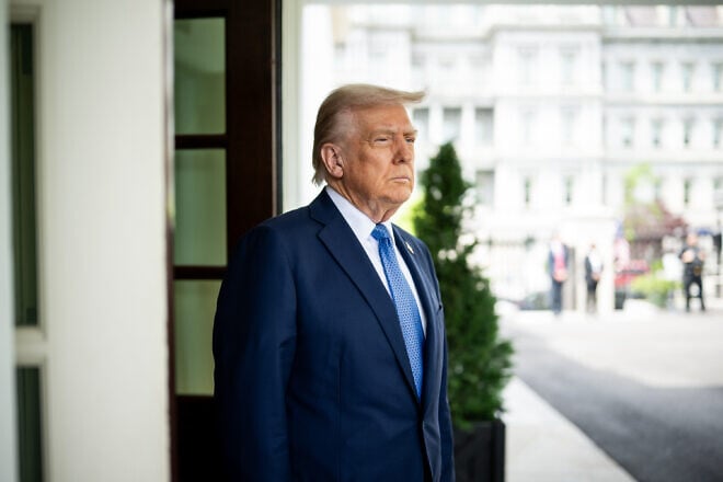 U.S. President Donald Trump at the White House, April 24, 2025. Photo by Daniel Torok/White House.
