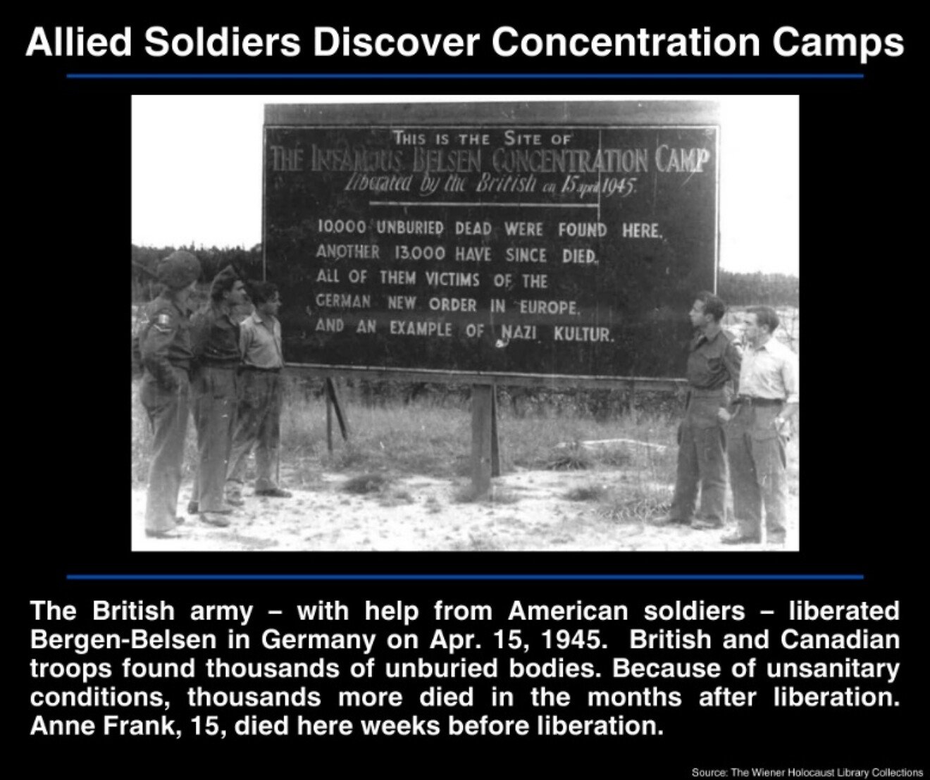 Allied Soldiers Discover Concentration Camps