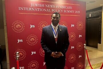 Anil R. Beephan Jr, state assemblyman for New York's 105th District, attends the JNS International Policy Summit in Jerusalem, April 28, 2025. Photo by Amelie Botbol.