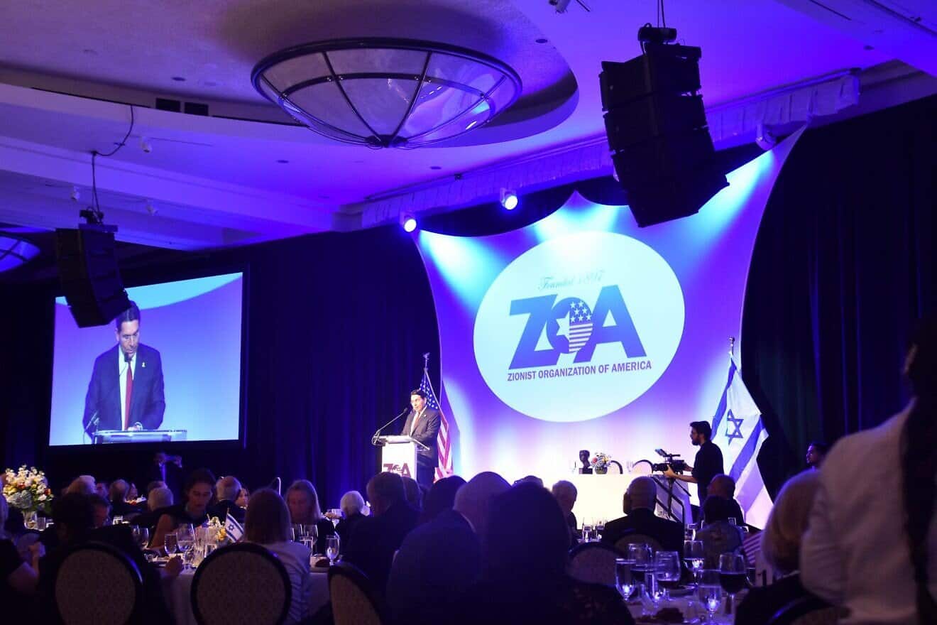 Danny Danon, Israel’s ambassador to the United Nations, at the Zionist Organization of America’s annual Florida Superstar Gala in West Palm Beach, Fla., on March 30, 2025. Photo by Joey G. Photography.