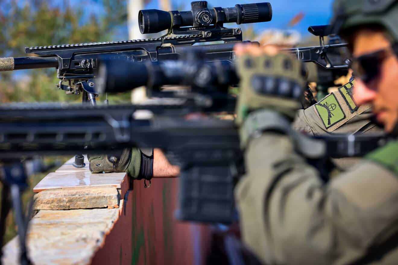 Israeli soldiers operating in Beit Lahia, the northern Gaza Strip, on Nov. 28, 2024. Photo by Oren Cohen/Flash90.