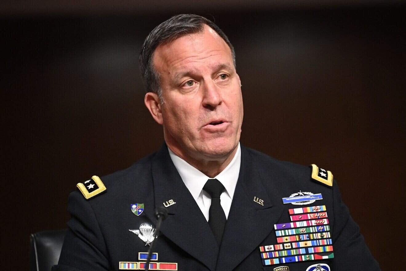 Gen. Michael Erik Kurilla, commander of U.S. Central Command (CENTCOM),  testifies before the Senate Armed Services Committee, Feb. 8, 2022. Photo by Mandel Ngan/AFP via Getty Images.