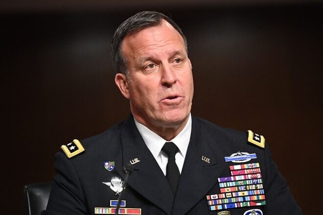 Gen. Michael Erik Kurilla, commander of U.S. Central Command (CENTCOM),  testifies before the Senate Armed Services Committee, Feb. 8, 2022. Photo by Mandel Ngan/AFP via Getty Images.