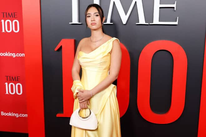 Noa Argamani attends the 2025 Time100 Gala at Lincoln Center in New York City, on April 24, 2025. Photo by Taylor Hill/FilmMagic.