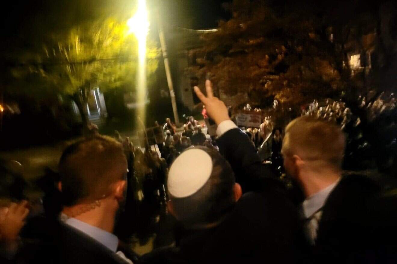 Israeli National Security Minister Itamar Ben-Gvir speaks defiantly outside a private event near Yale University on April 23, 2025. Source: X/@itamarbengvir.
