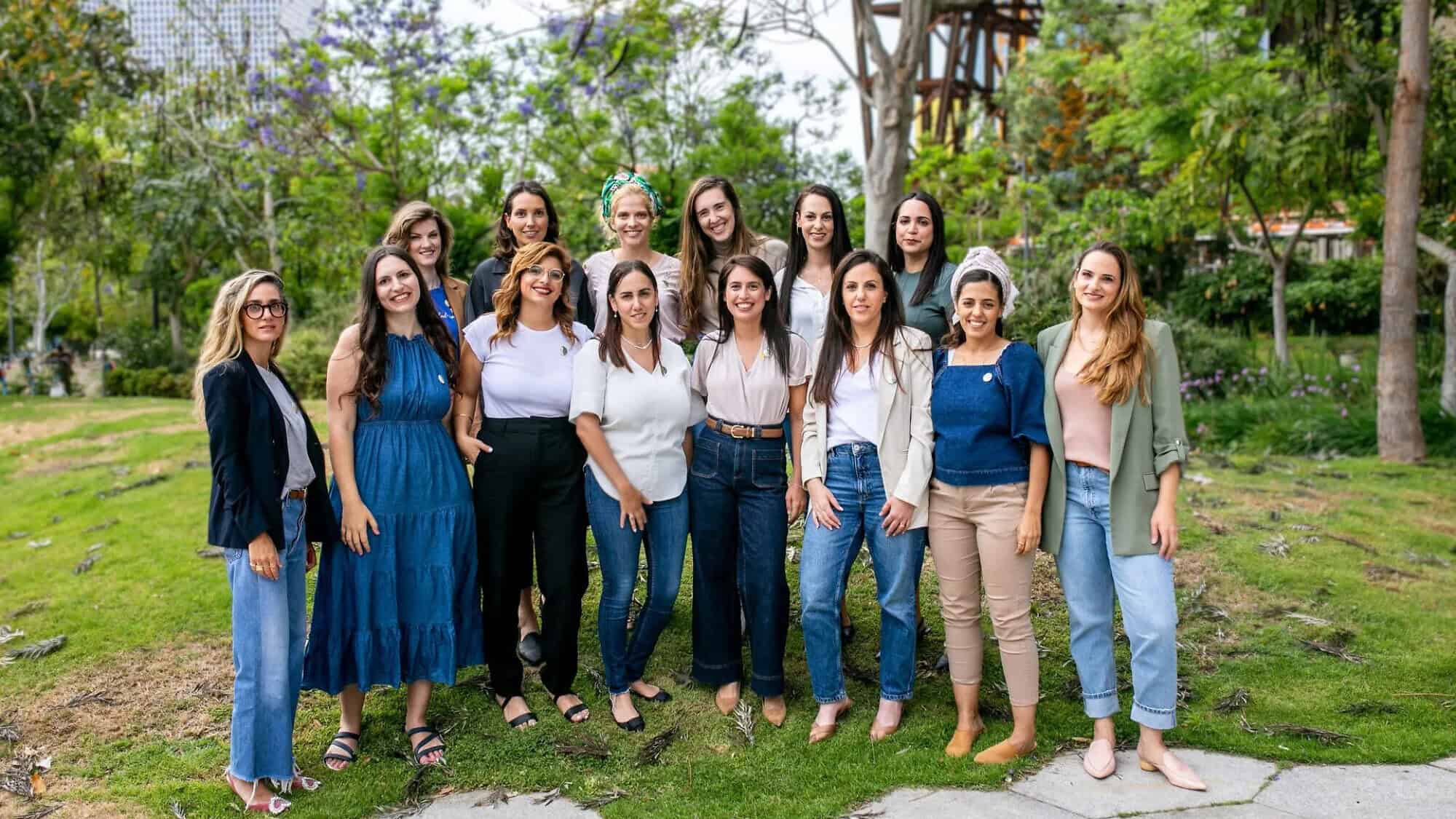 The leaders of the IDF Reservists' Wives Forum. Credit: Courtesy of the Rappaport Prize.