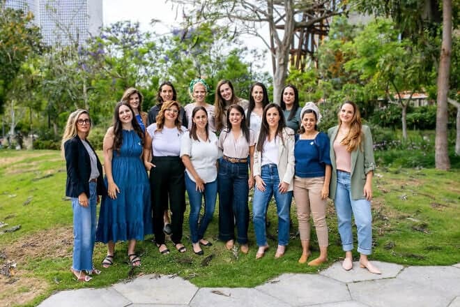 The leaders of the IDF Reservists' Wives Forum. Credit: Courtesy of the Rappaport Prize.
