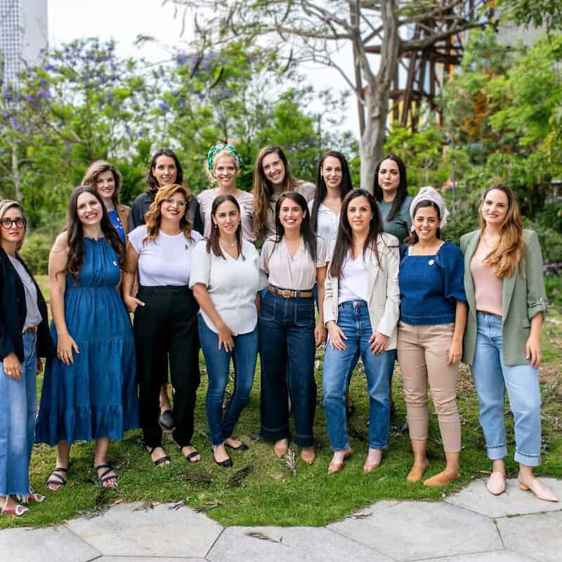 The leaders of the IDF Reservists' Wives Forum. Credit: Courtesy of the Rappaport Prize.