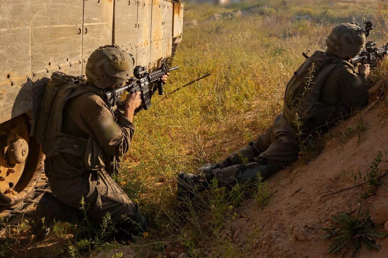 IDF troops during an operation in an undisclosed location in the Gaza Strip, on April 25, 2025. Credit: IDF.