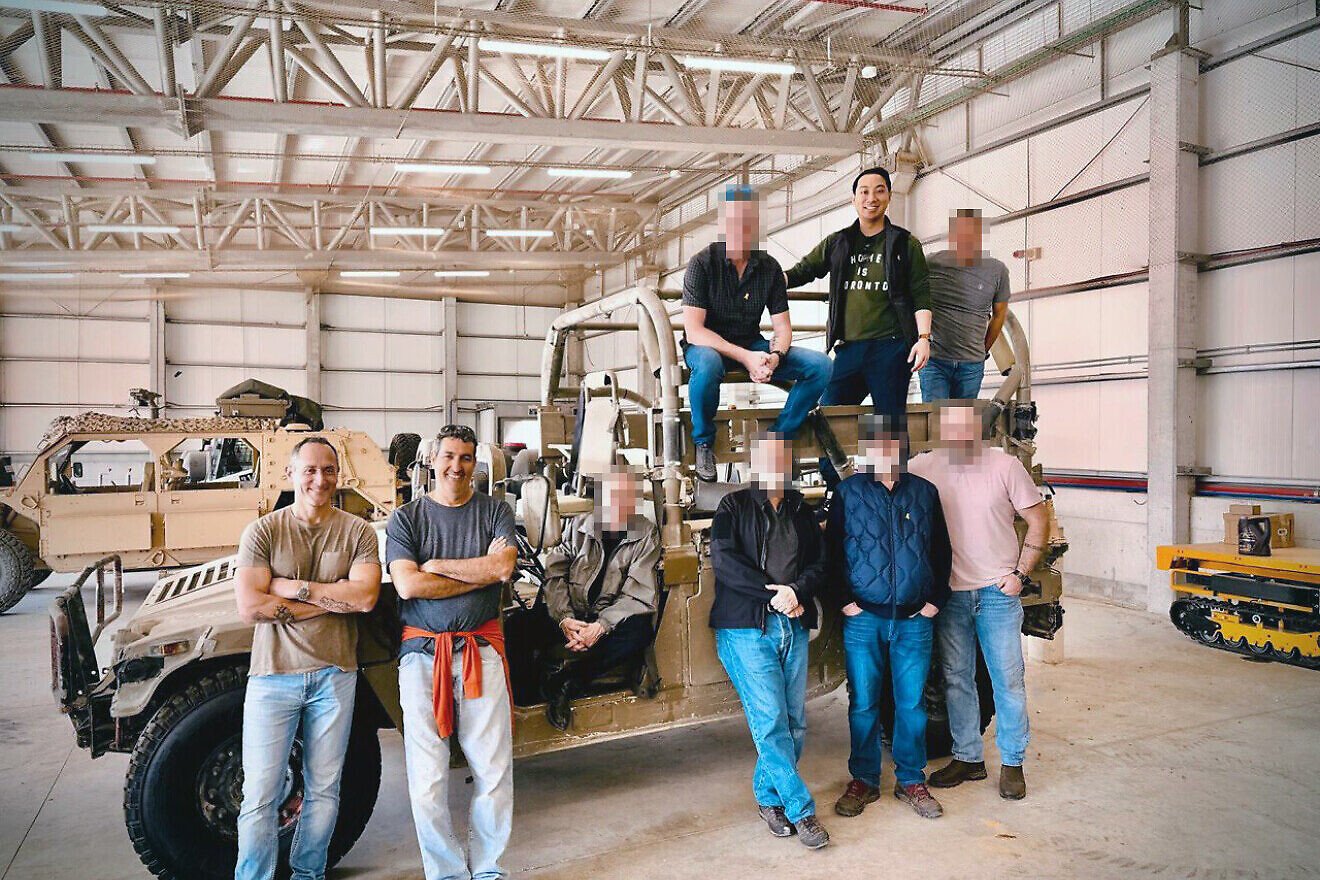 The Canadian parliamentarian Kevin Vuong (in green shirt) during a trip to Israel in January 2025. Credit: Courtesy of Kevin Vuong.