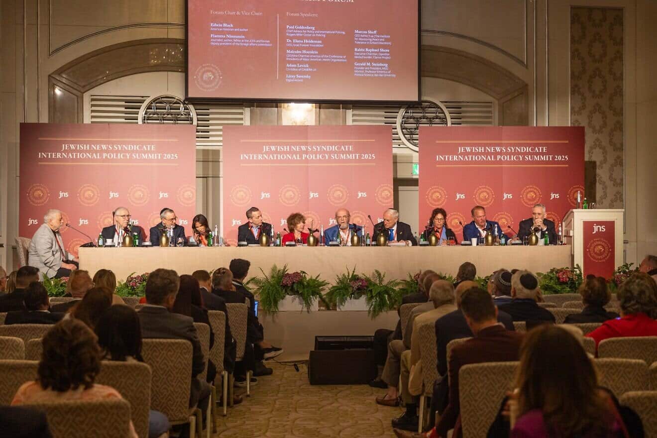Jewish leaders, experts and social media influencers participate in the JNS Policy Summit's Antisemitism Forum, April 27, 2025. Photo by Yuval Chen.