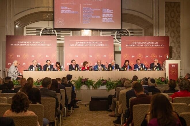 Jewish leaders, experts and social media influencers participate in the JNS Policy Summit's Antisemitism Forum, April 27, 2025. Photo by Yuval Chen.