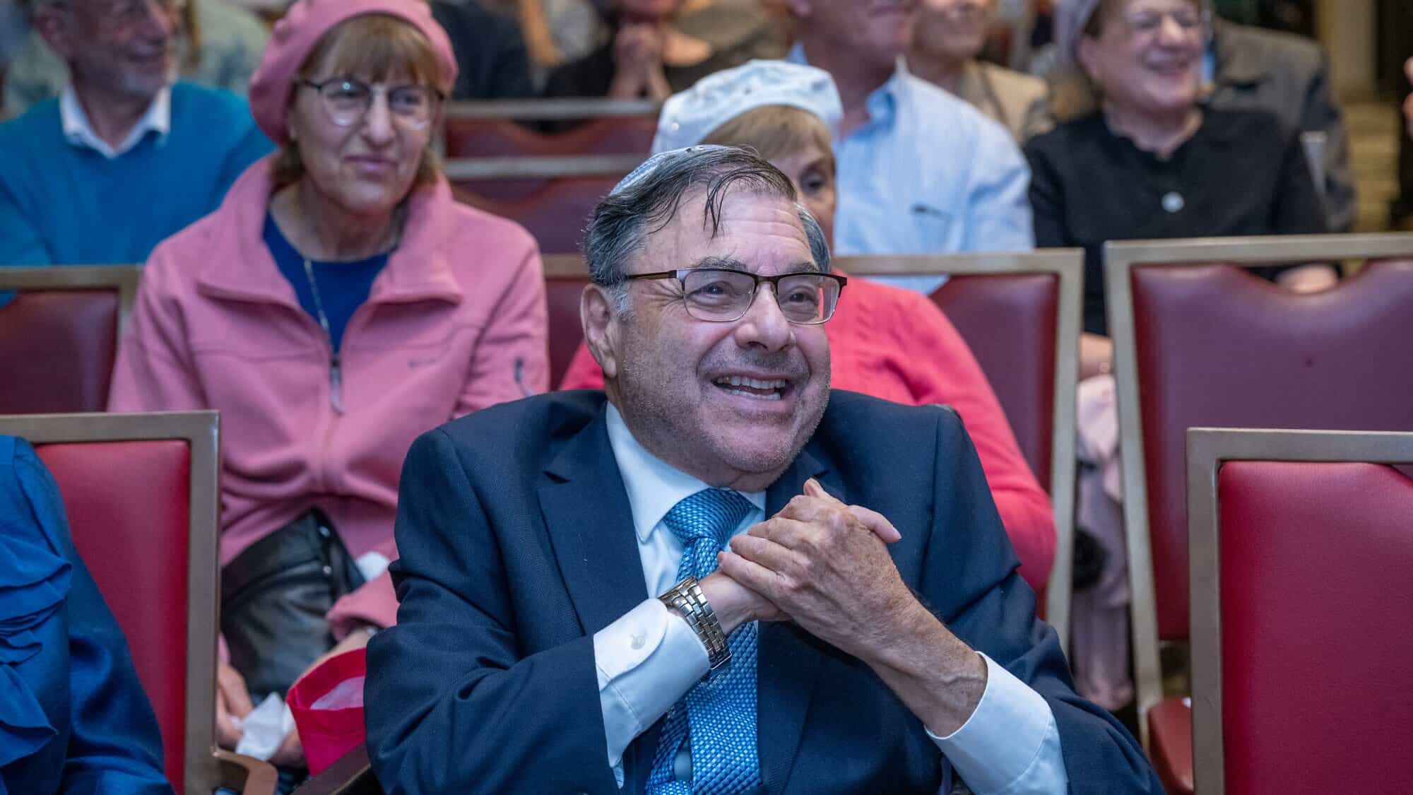 Rabbi Shlomo Riskin at the book launch, April 21, 2025. Photo by Meir Elipur.