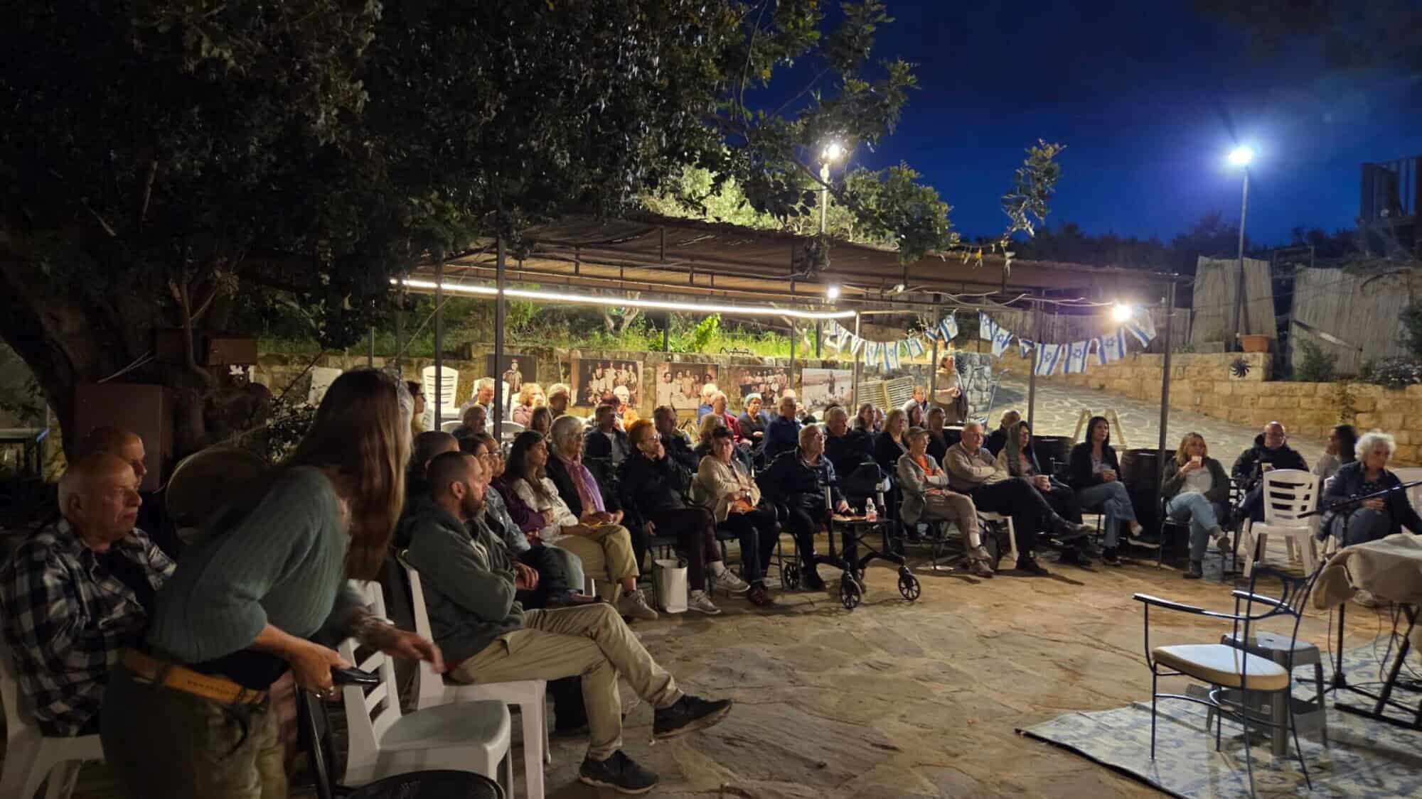 Raphael Ben Shitrit, the father of Staff Sgt. Elroi Ben Shitrit, a 20-year-old combat soldier who fell at Nachal Oz on Oct. 7, 2023, shares his story and his son's legacy at a heritage siter at Moshava Ilaniya. Credit: Courtesy SPIH.