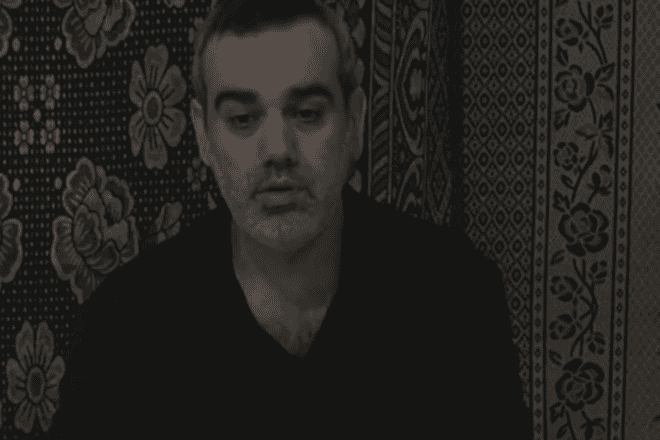 Israeli hostage Omri Miran, 48, in an undated Hamas propaganda video published on April 23, 2025. Source: Screenshot/X.