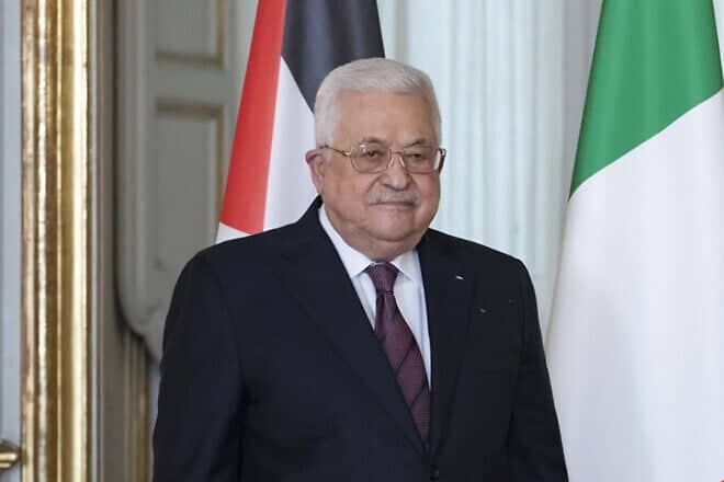 Mahmoud Abbas poses for pictures in Rome, Italy on Nov. 2, 2022. Photo credit: The Office of the President of Italy.