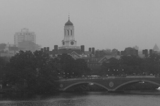 View of Harvard University's Dunster House from across the Charles River in Cambridge, Mass., Oct. 21, 2023. Credit: Phil Evenden/Pexels.