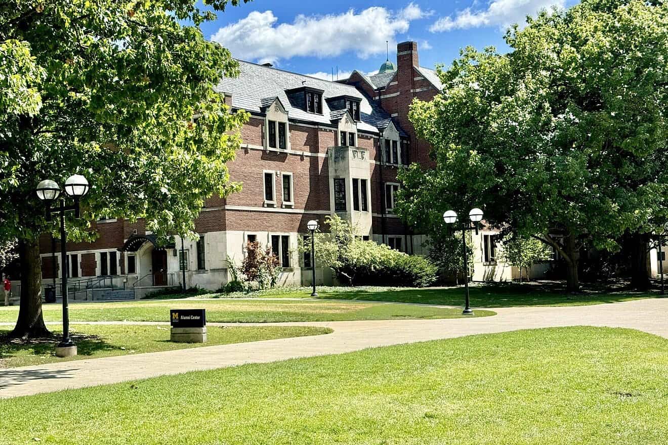 The Michigan League building, which serves as the student union at the University of Michigan in Ann Arbor, Mich., Sept. 8, 2024. Credit: w_lemay via Wikimedia Commons.
