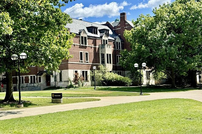 The Michigan League building, which serves as the student union at the University of Michigan in Ann Arbor, Mich., Sept. 8, 2024. Credit: w_lemay via Wikimedia Commons.
