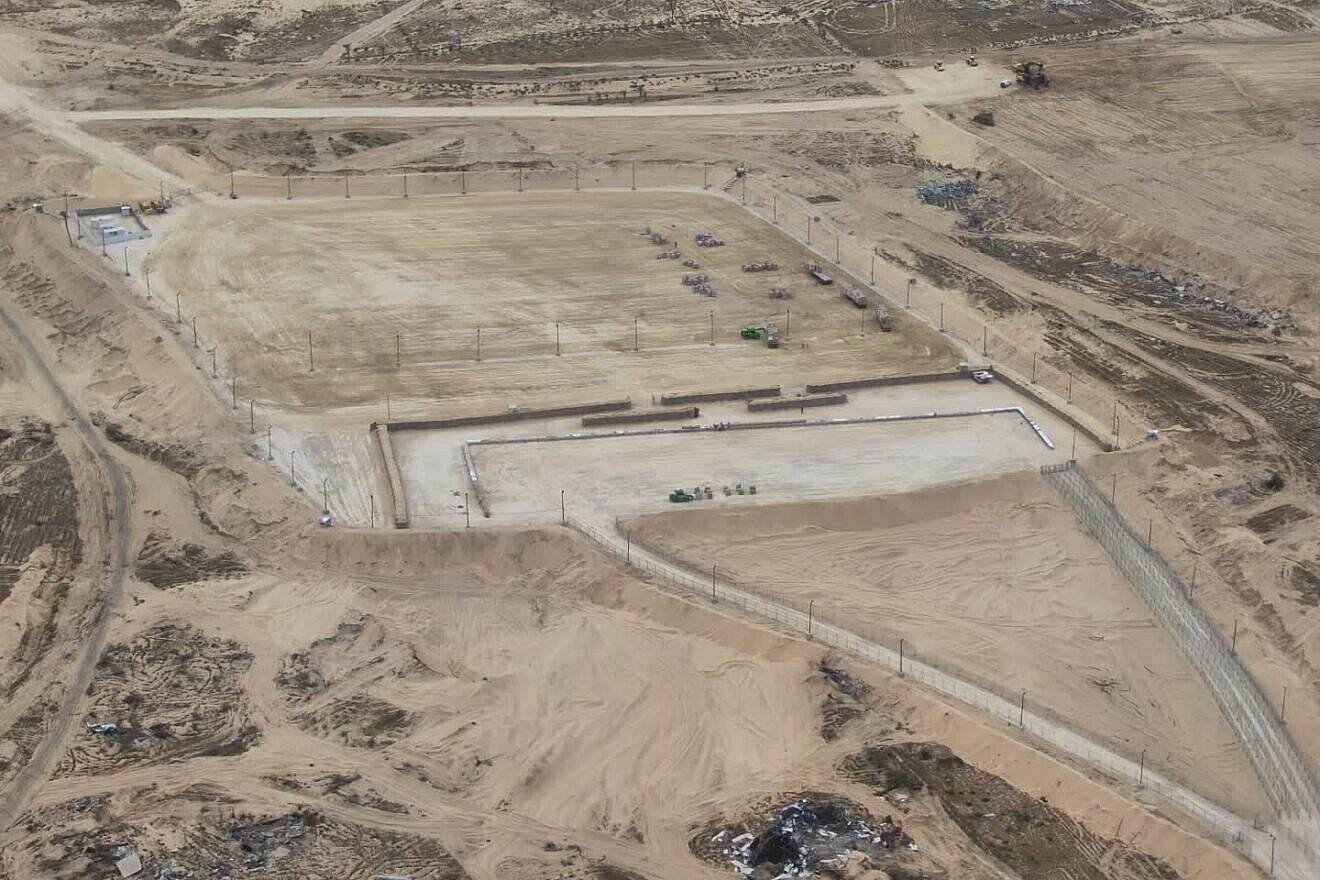 An aid distribution center in the Gaza Strip, May 27, 2025. Credit: Israel Defense Forces.