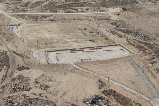 An aid distribution center in the Gaza Strip, May 27, 2025. Credit: Israel Defense Forces.
