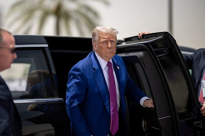 U.S. President Donald Trump participates in a welcome ceremony with Saudi Crown Prince Mohammed Bin Salman Al Saud, also known as MBD, at the Royal Court Palace in Riyadh, Saudi Arabia, May 13, 2025. Credit: Daniel Torok/White House.