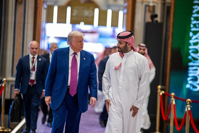 U.S. President Donald Trump and Saudi crown prince Mohammed bin Salman, known as MBS, in Riyadh, Saudi Arabia, May 13, 2025. Credit: Daniel Torok/White House.