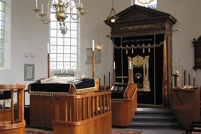 The Orthodox synagogue in the central Dutch city of Amersfoort, Sept. 10, 2005. Photo by John Boers.