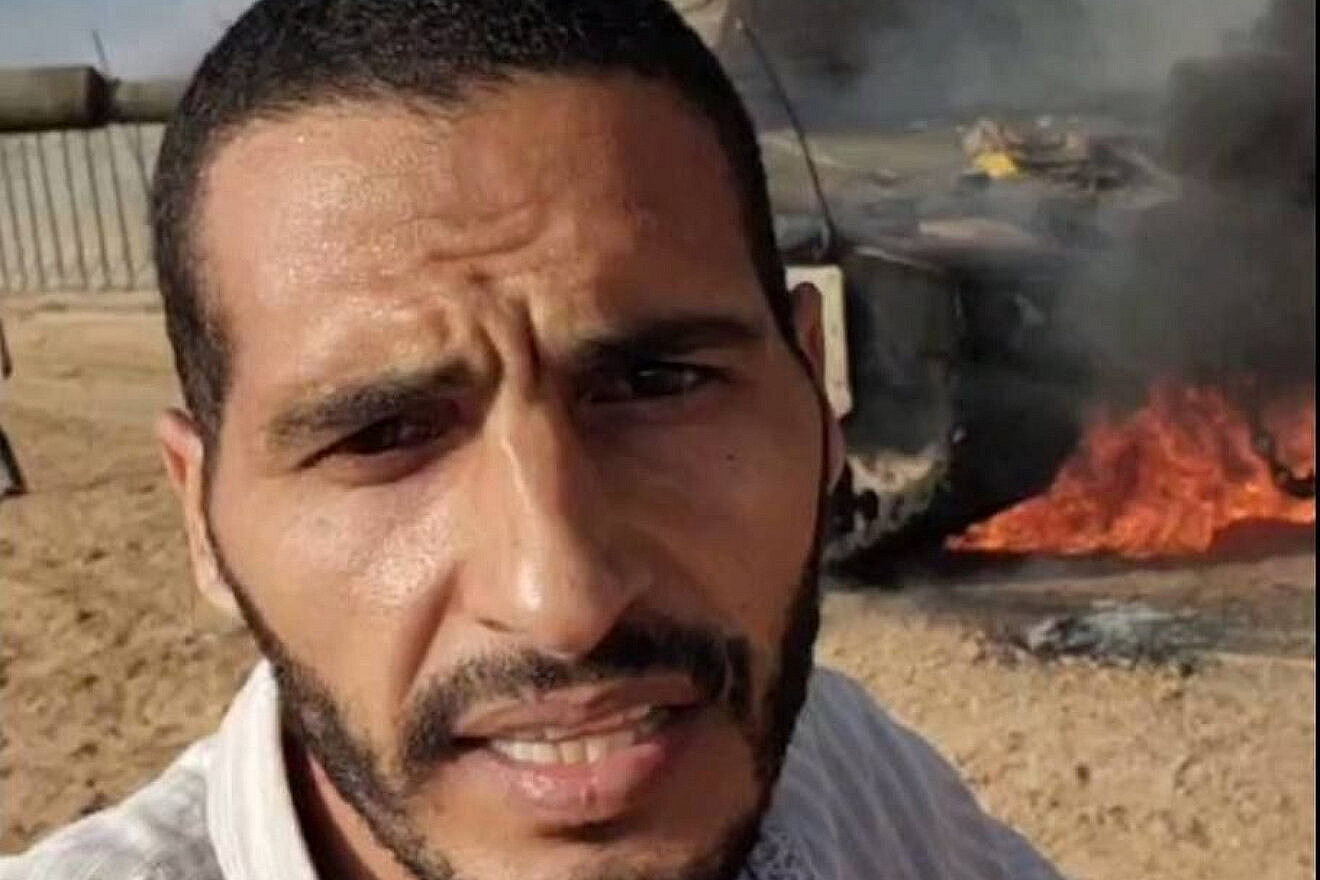 Hassan Abdel Fattah Mohammed Aslih during the Oct. 7, 2023 massacre. Credit: IDF Spokesperson's Office.